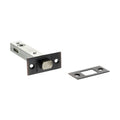 Atlantic Tubular Deadbolt – 2.5", 3" & 4" with a metal body featuring a square, chrome-plated bolt and a mounting plate. The deadbolt is designed for secure locking applications.