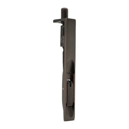 Lever Action Flush Bolt 150mm Antique Copper Love Handles uk