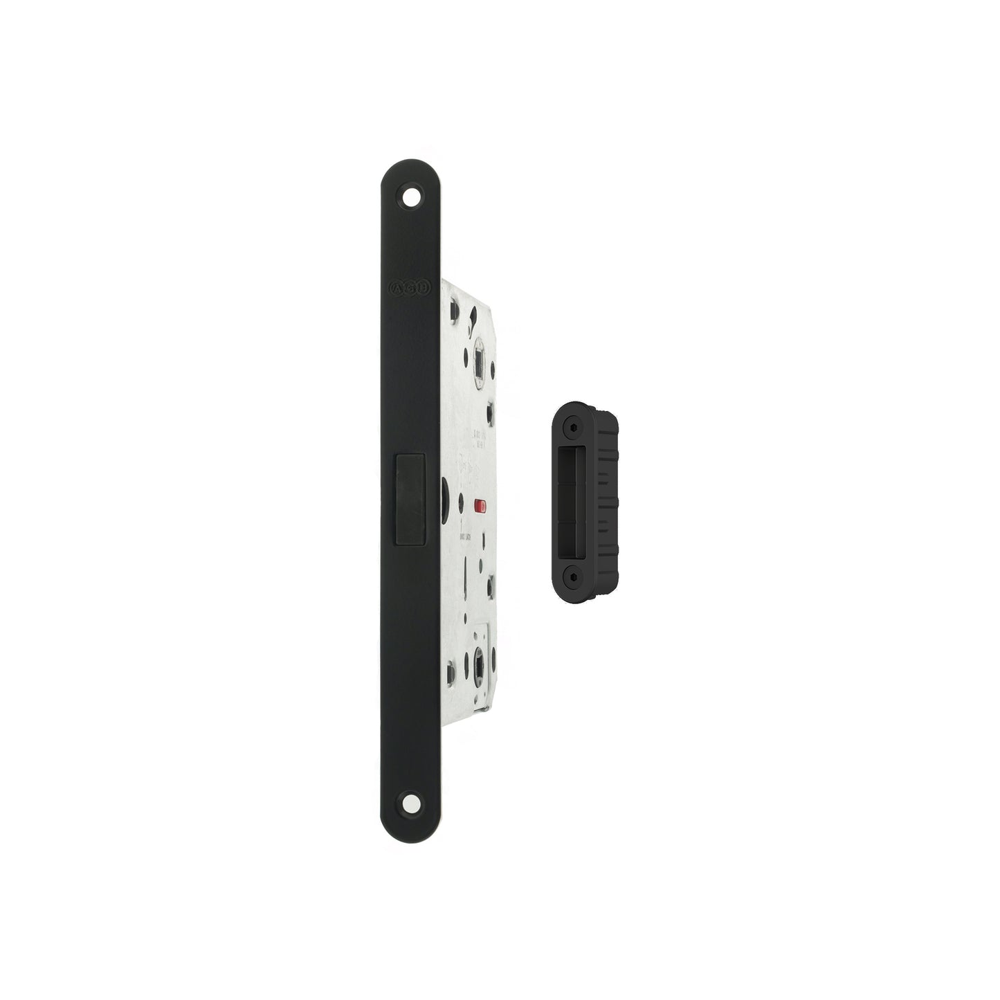 AGB Polaris 2XT Magnetic Bathroom Lock 50mm backset with strike plates for ALU doors