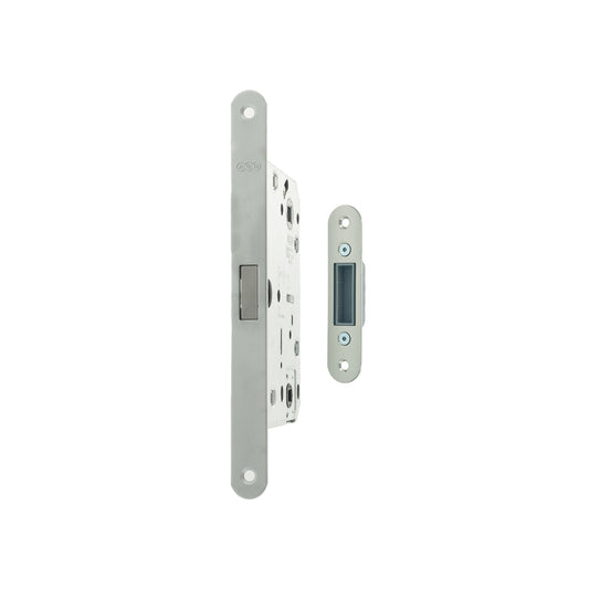 AGB Polaris 2XT Magnetic Bathroom Lock 50mm backset - Satin Chrome