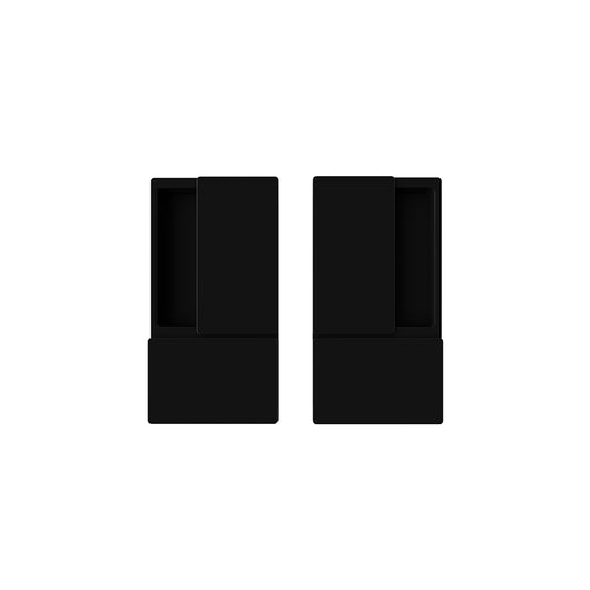 AGB Wave Pocket Door Handle & Lock Set