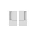 AGB Wave Pocket Door Handle & Lock Set