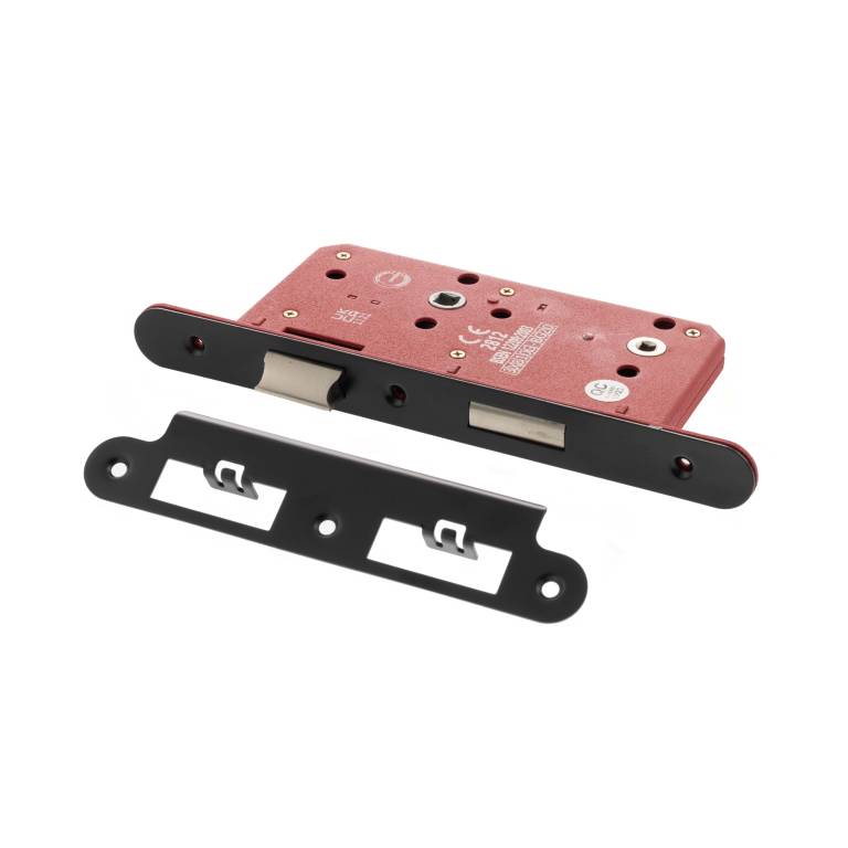 DIN Radius Bathroom Lock Double Turn 60mm Backset