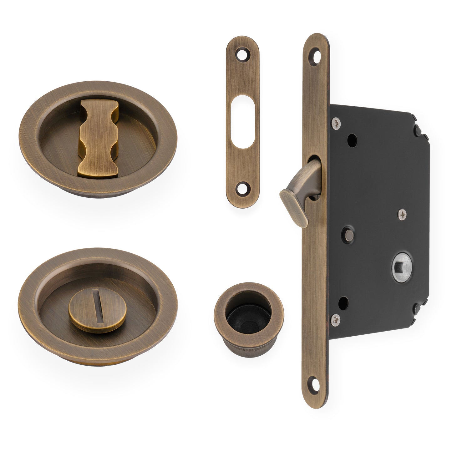 AW Sliding Door Lock Set - Radius