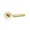 Plain Hurricane Lever on Round Rose Satin Nickel Love Handles uk