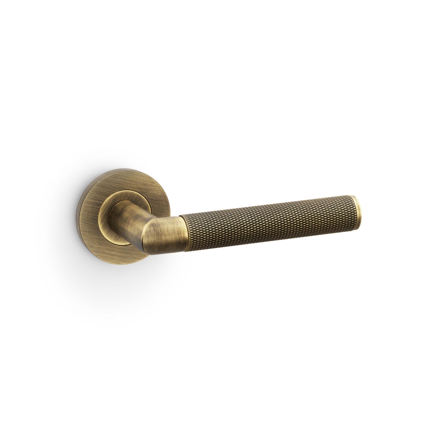 Knurled Harrier Lever on Round Rose Black Love Handles uk