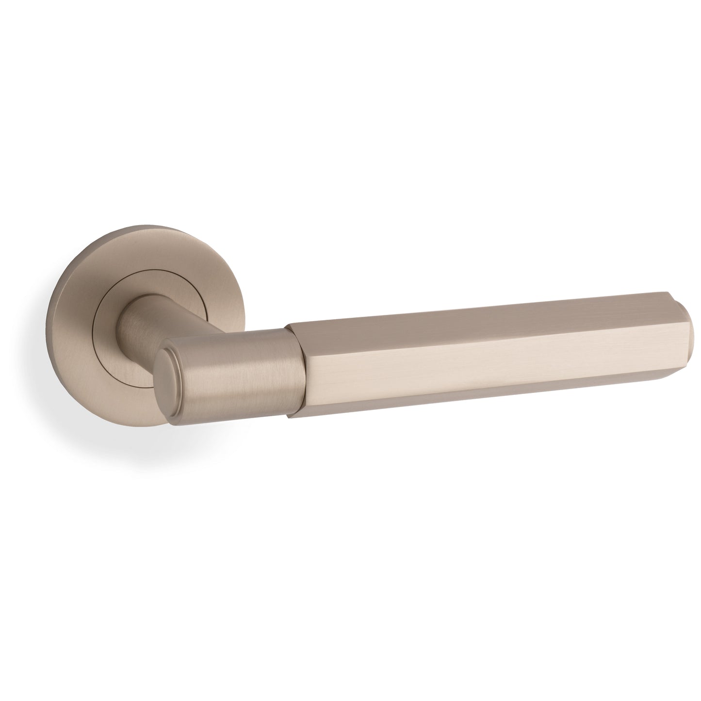 Hex Spitfire Lever on Round Rose