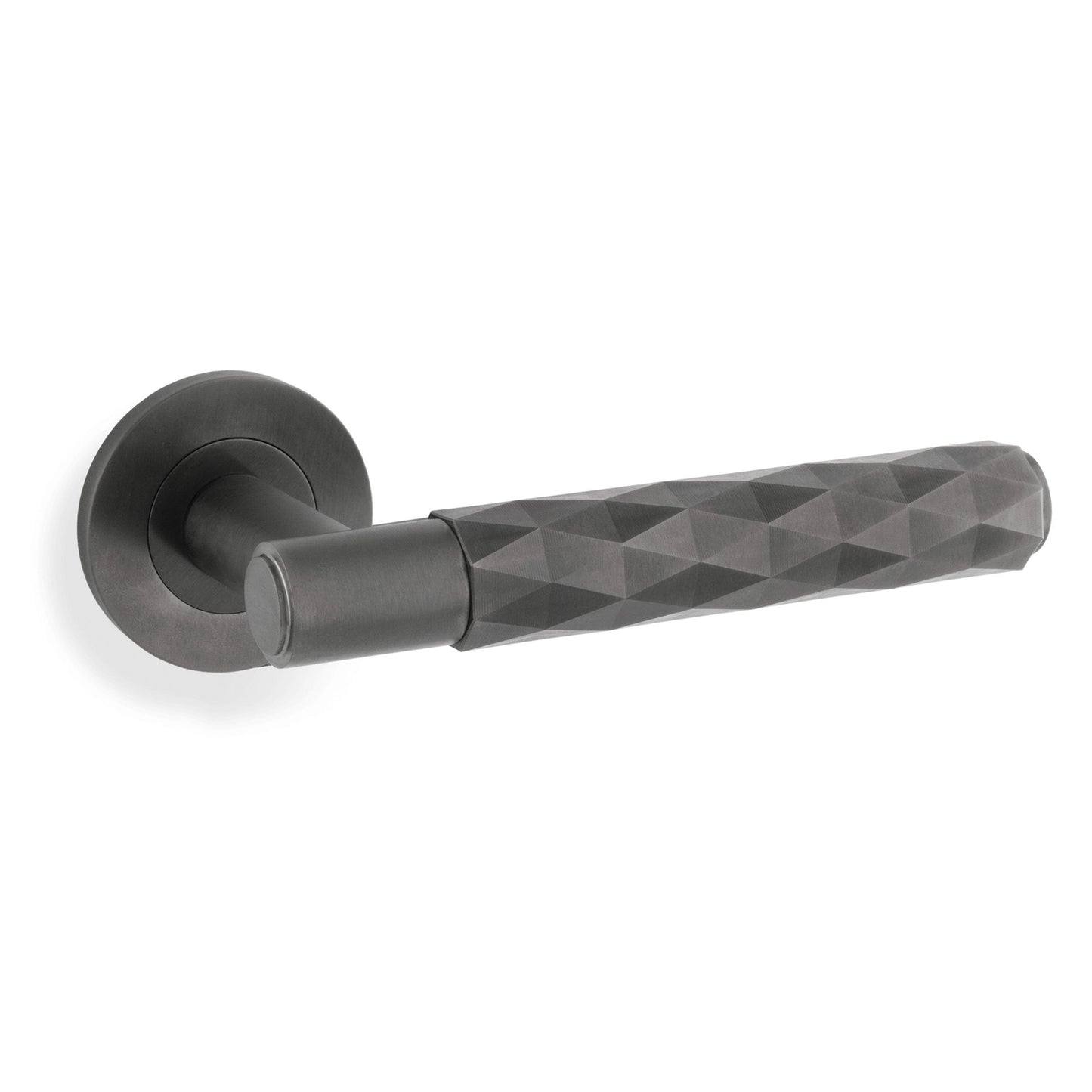 AW Diamond Cut Spitfire Lever on Round Rose