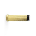 Brunel Knurled Door Stop Satin Brass PVD 75mm Love Handles uk