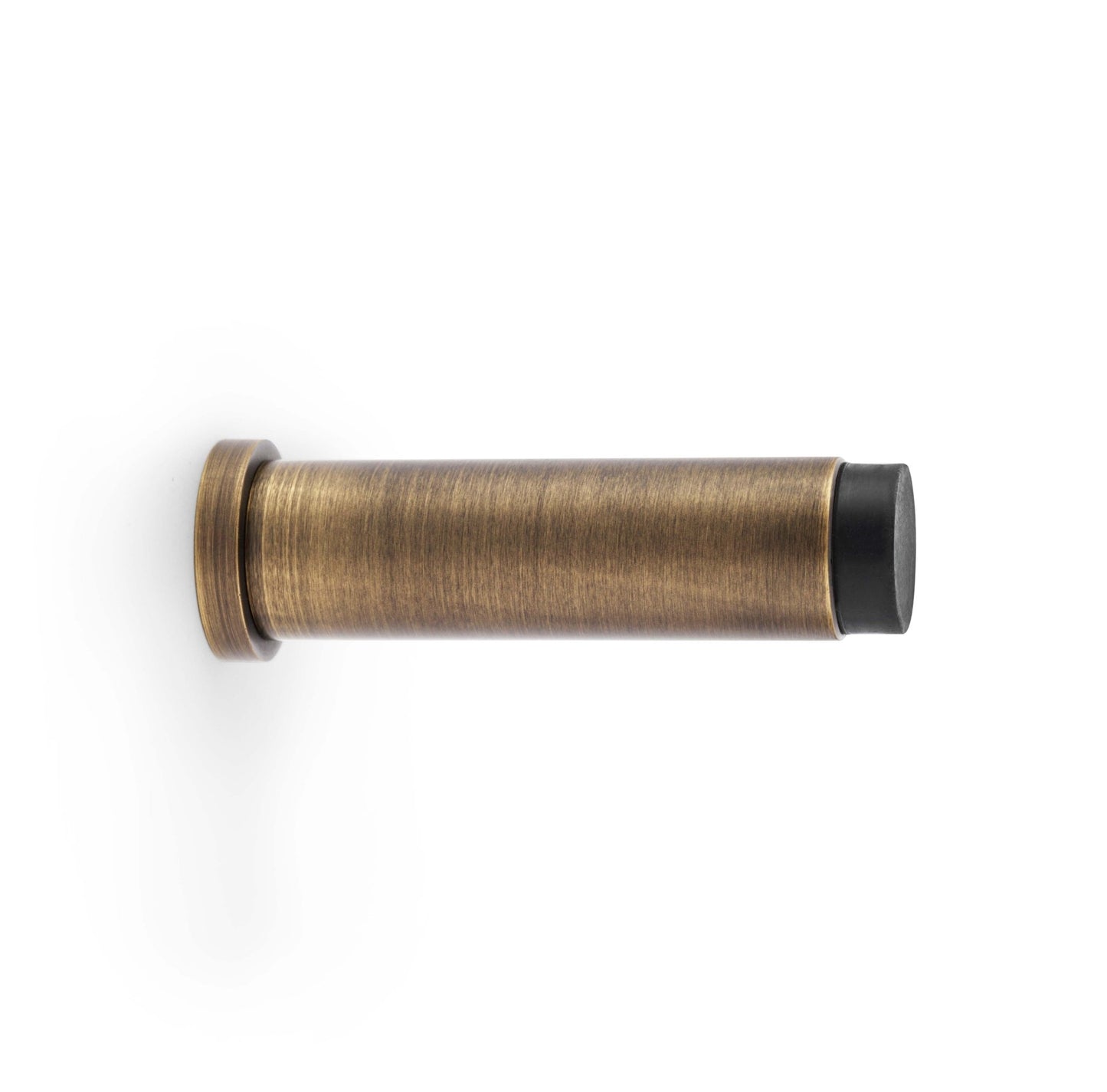 Plain Projection Cylinder Door Stop Black 75mm Love Handles uk