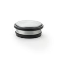 Freestanding Portable Door Stop Satin Chrome 100mm Diameter Love Handles uk