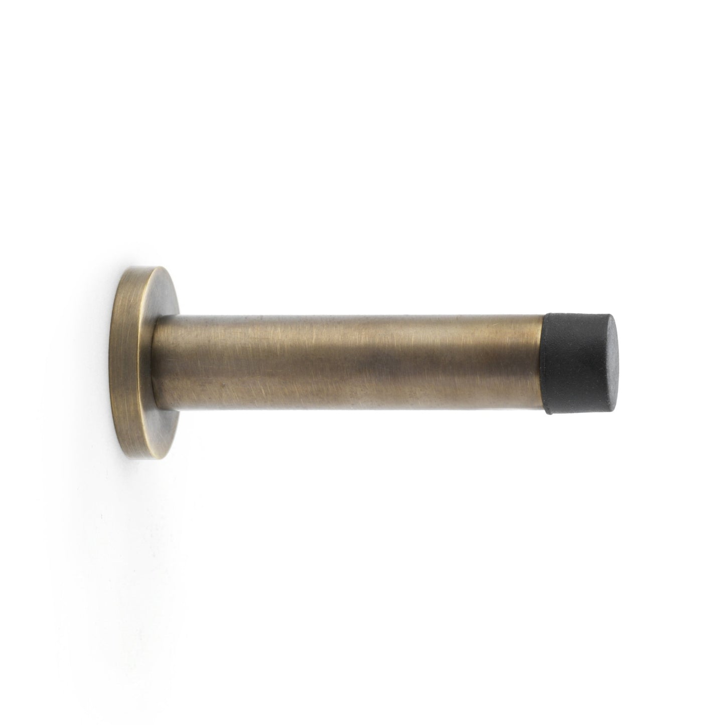 Cylinder Projection Door Stop on Rose Antique Brass Love Handles uk
