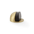 Shield Floor Mounted Door Stop Satin Brass Love Handles uk
