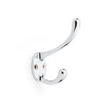 Victorian Hat and Coat Hook Polished Chrome Love Handles uk