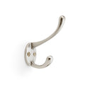 Victorian Hat and Coat Hook Satin Nickel Love Handles uk