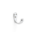 Alexander & Wilks Victorian Single Robe Hook in polished chrome, featuring a classic two-prong design and two mounting holes for easy installation.