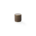 Alexander & Wilks Brunel Knurled Cupboard Knob in a metallic finish, featuring a cylindrical shape with a textured surface of diamond patterns. The knob has a solid top and a slightly wider base.