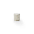 Alexander & Wilks Brunel Knurled Cupboard Knob in a brushed metallic finish, featuring a textured knurled pattern on the sides and a smooth top surface for easy grip.