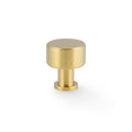 Lucia Plain Cabinet Knob 29mm Dia Satin Brass PVD Love Handles uk