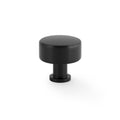 Lucia Plain Cabinet Knob 32mm Dia Black Love Handles uk