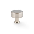 Lucia Plain Cabinet Knob 32mm Dia Polished Nickel Love Handles uk