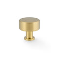 Lucia Plain Cabinet Knob 32mm Dia Satin Brass PVD Love Handles uk