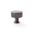 Lucia Reeded Cupboard Knob Dark Bronze 35mm