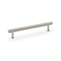Crispin Reeded T-Bar Cupboard Pull Handle Satin Nickel 160mm