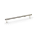 Crispin Reeded T-Bar Cupboard Pull Handle Polished Nickel 224mm