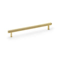 Crispin Reeded T-Bar Cupboard Pull Handle Satin Brass PVD 224mm
