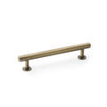 Round T-Bar Cupboard Pull Handle Antique Brass 128mm