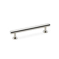 Round T-Bar Cupboard Pull Handle Polished Nickel 128mm