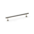 Round T-Bar Cupboard Pull Handle Polished Nickel 160mm
