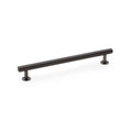 Round T-Bar Cupboard Pull Handle Satin Nickel 192mm