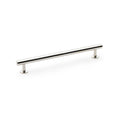 Round T-Bar Cupboard Pull Handle Satin Nickel 192mm