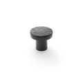 Hanover Hammered Cupboard Knob Black 30mm