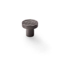 Hanover Hammered Cupboard Knob Dark Bronze 30mm
