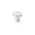 Hanover Hammered Cupboard Knob Polished Chrome 30mm