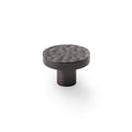 Hanover Hammered Cupboard Knob Dark Bronze 38mm