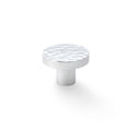 Hanover Hammered Cupboard Knob Polished Chrome 38mm