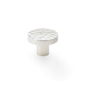 Hanover Hammered Cupboard Knob Polished Nickel 38mm