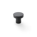 Hanover Plain Cupboard Knob Black 30mm
