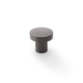 Hanover Plain Cupboard Knob Dark Bronze 30mm