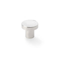 Hanover Plain Cupboard Knob Polished Nickel 30mm