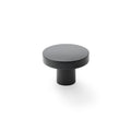 Hanover Plain Cupboard Knob Black 38mm