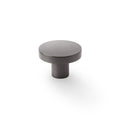 Hanover Plain Cupboard Knob Dark Bronze 38mm