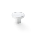 Hanover Plain Cupboard Knob Polished Chrome 38mm