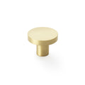 Hanover Plain Cupboard Knob Satin Brass 38mm