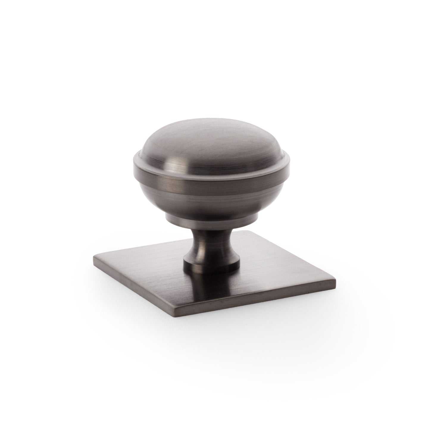 Quantock Cupboard Knob on Square Backplate
