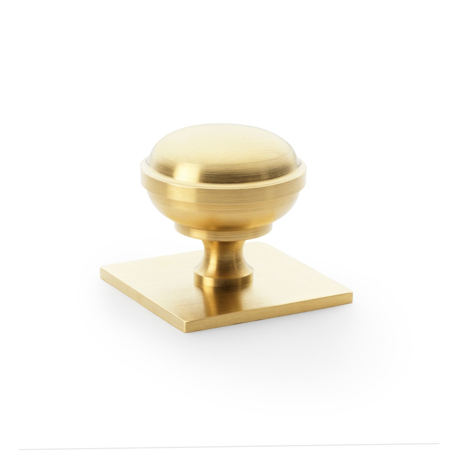 Quantock Cupboard Knob on Square Backplate